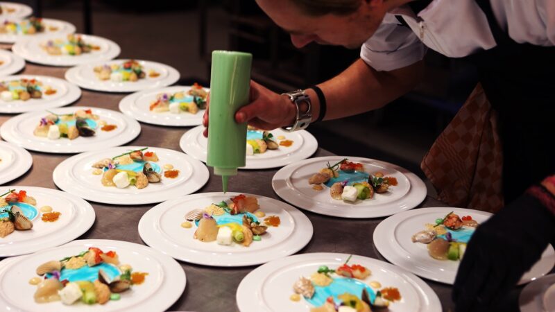 Zee The Beach - gerecht fruit de mer - borden - Hete Peper