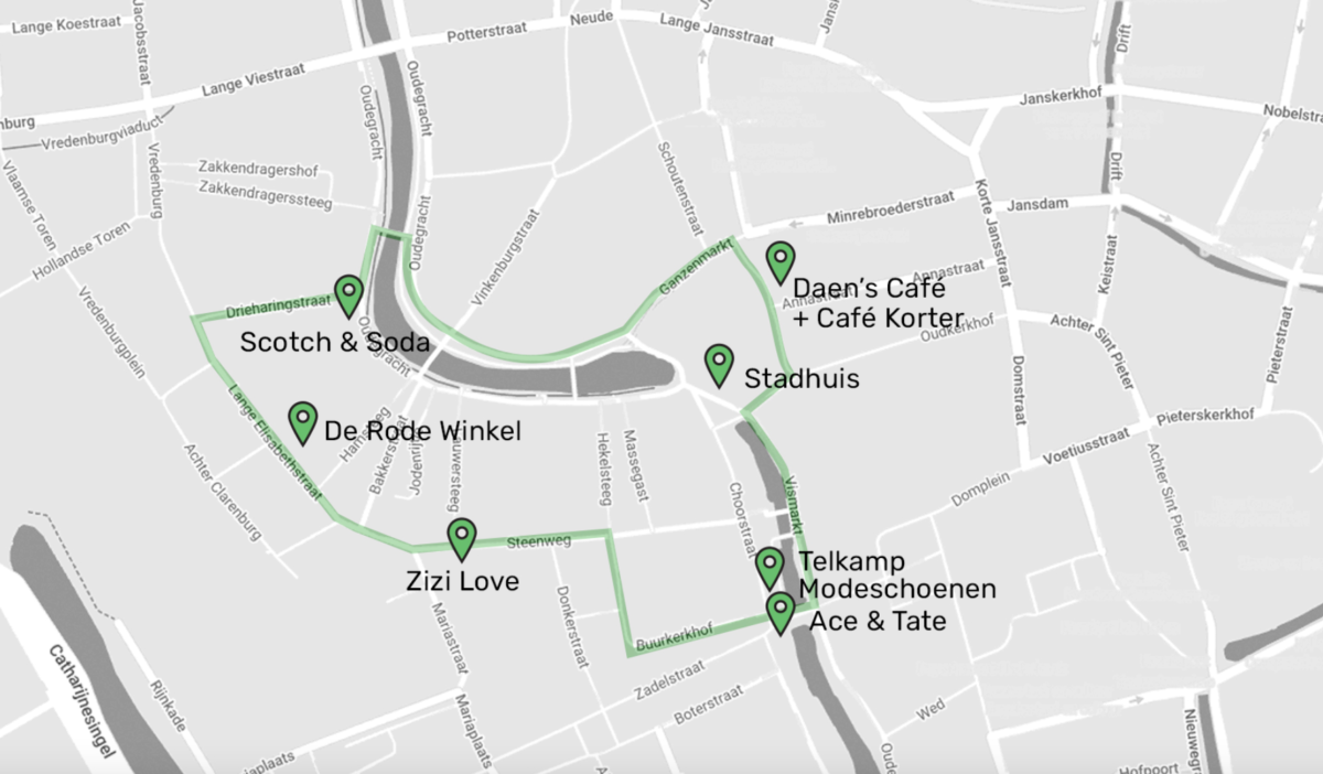 Route lichtprojecties Kleur de Stad
