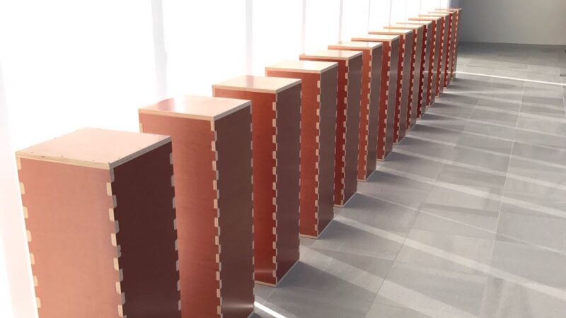 Modulaire zuilen van Ideeentheater