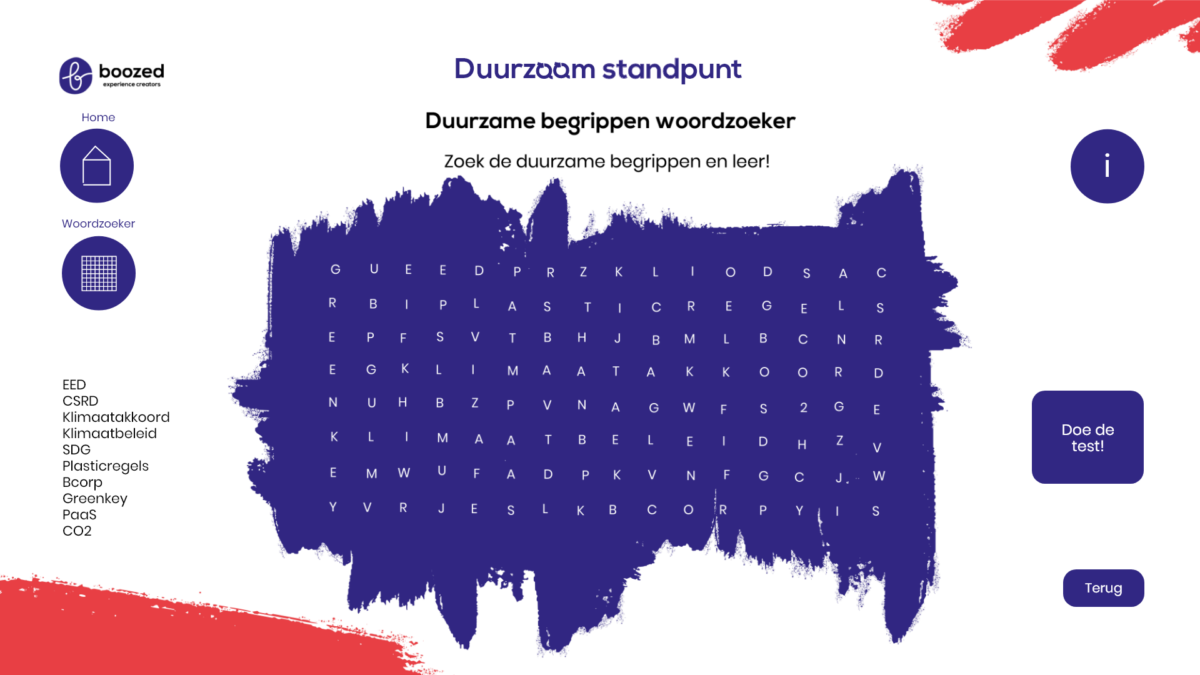 Woordzoeker Boozed