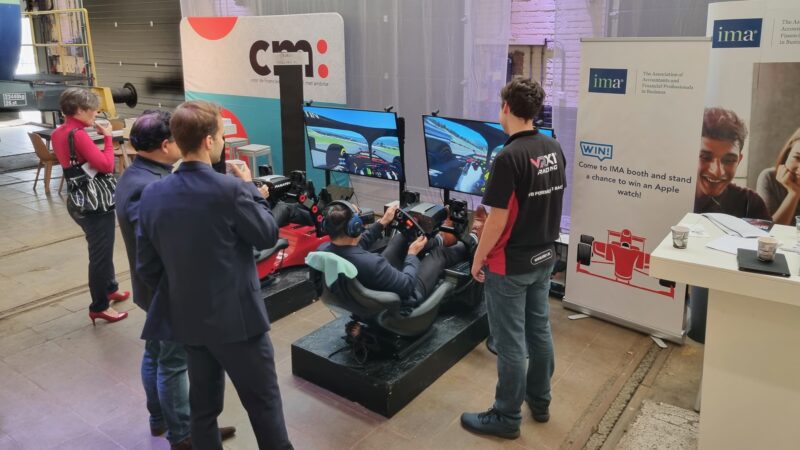 VRX1 racesimulator op beurs