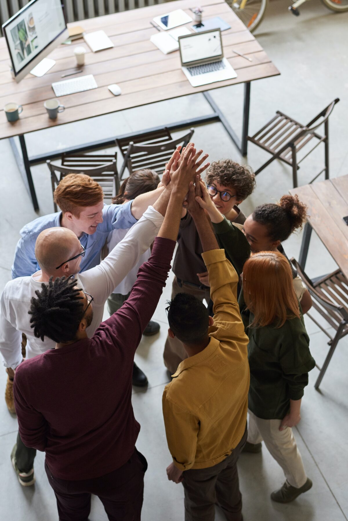 pexels-team high five