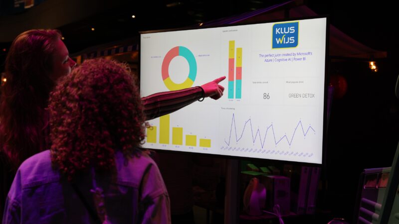 AI Juice Bar - Starlive - drankje op basis van AI - foto Paul Ridderhof