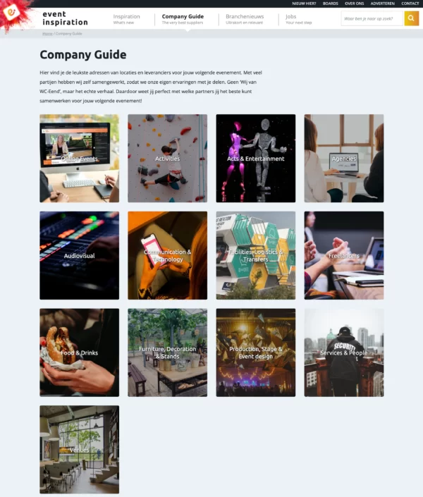 Company Guide Event Inspiration