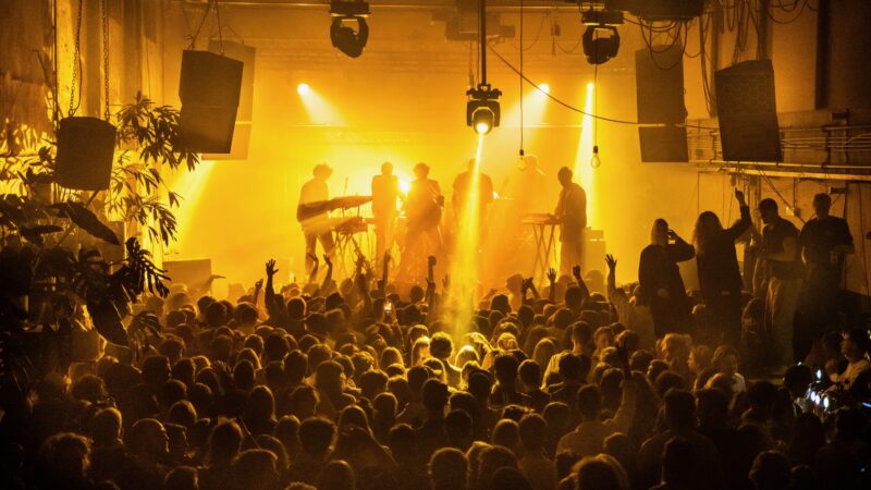Beeld Jitske Nap - Golder Era - band met trompetisten - optreden