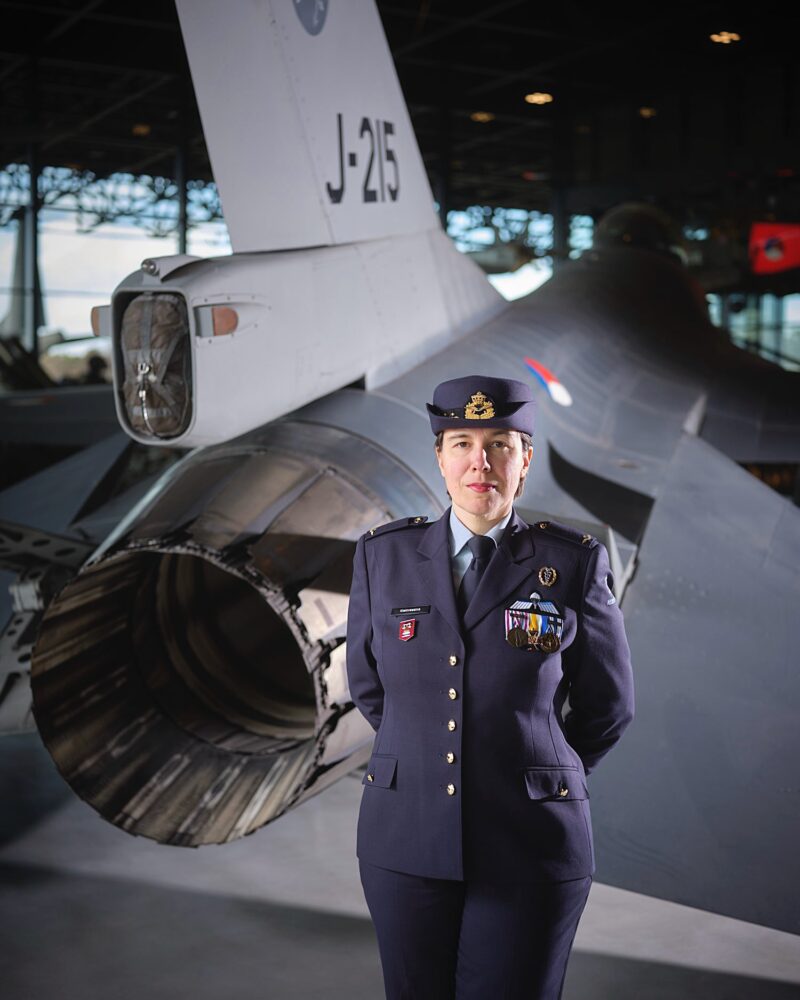 Esmeralda Kleinreesink bij F16 (Sjaak Verboom)