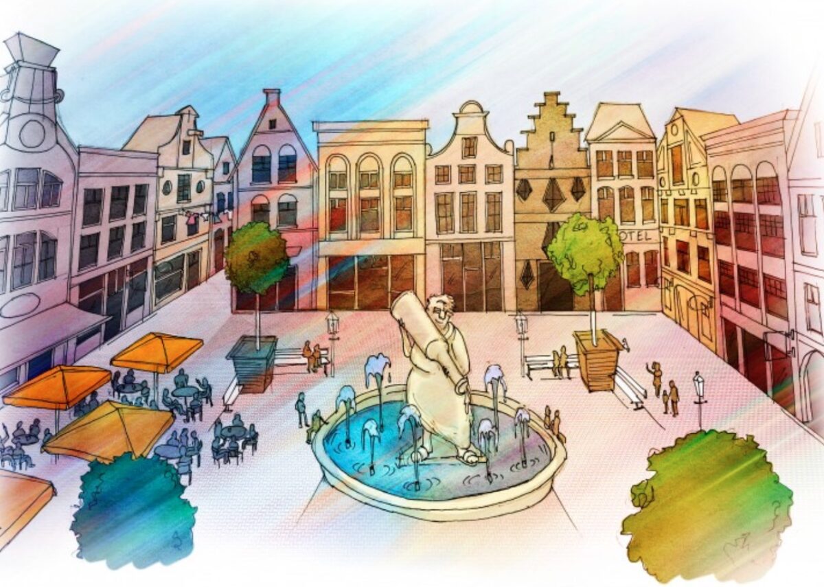 Het Stadsplein bij de Zwarte Cross