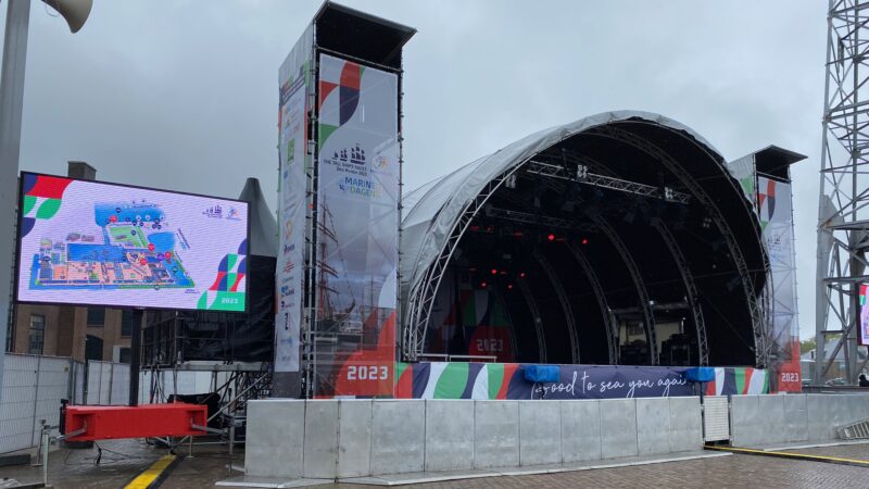 Podium bij Sail