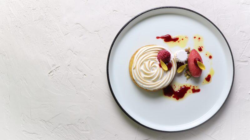 Hutten Food & Design - desert op bord