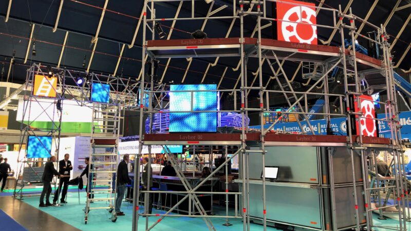Layher beursstand - First Impression Audiovisual
