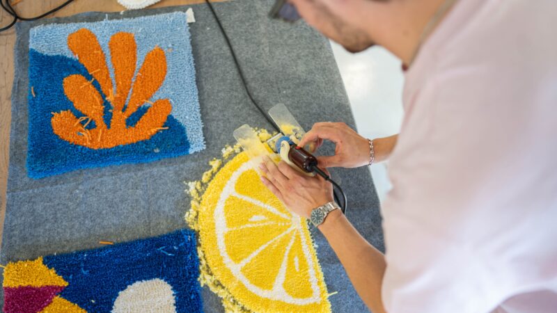 Nelson Tufting - Maak bij Tuftlab in paar uur je eigen creatieve tapijt tijdens bedrijfsuitje