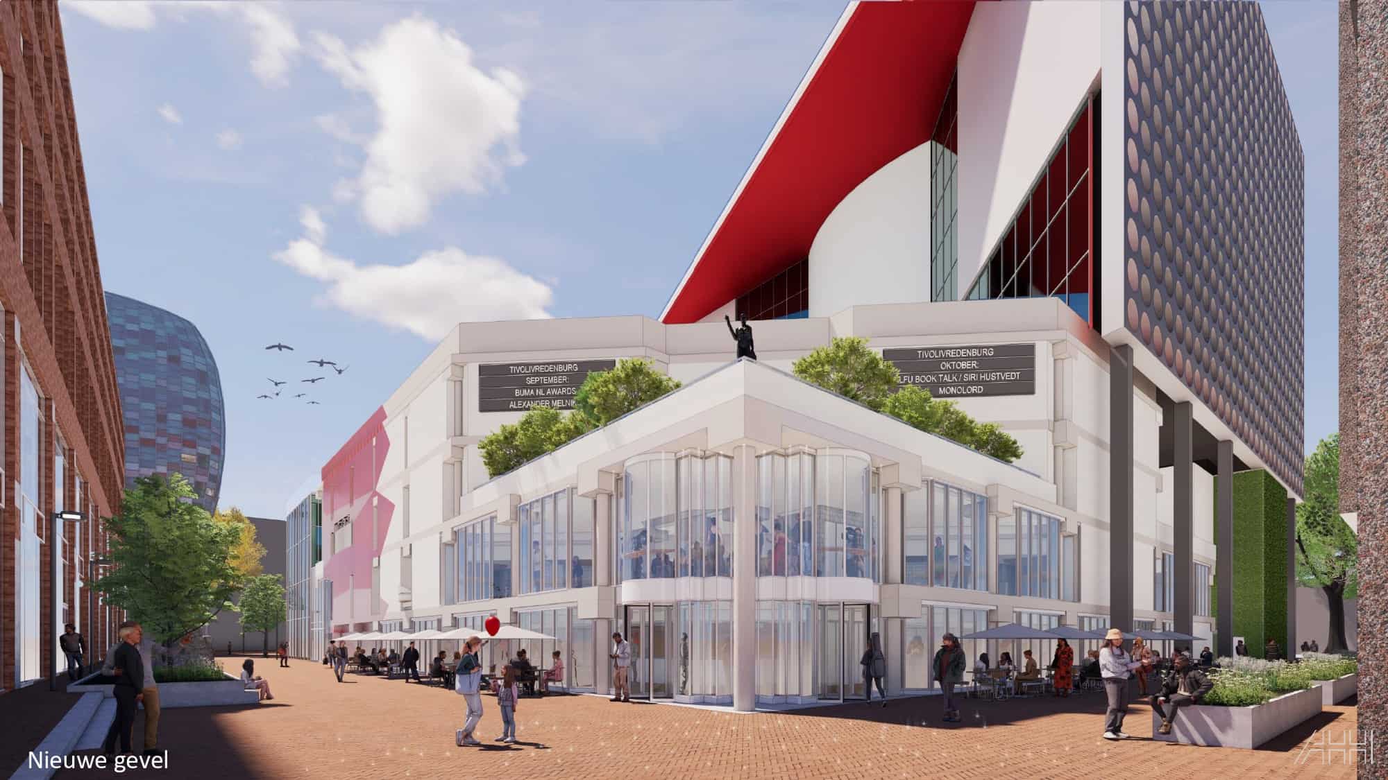 Ontwerp nieuwe publieksingang TivoliVredenburg