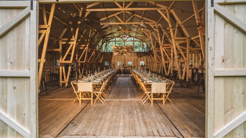 The Barn is prachtige pop-up locatie voor festivals of exclusieve evenementen