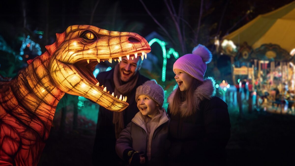 Wunderland Kalkar - verlichte dino