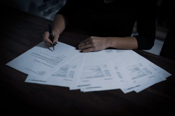 Handtekening contract overeenkomst