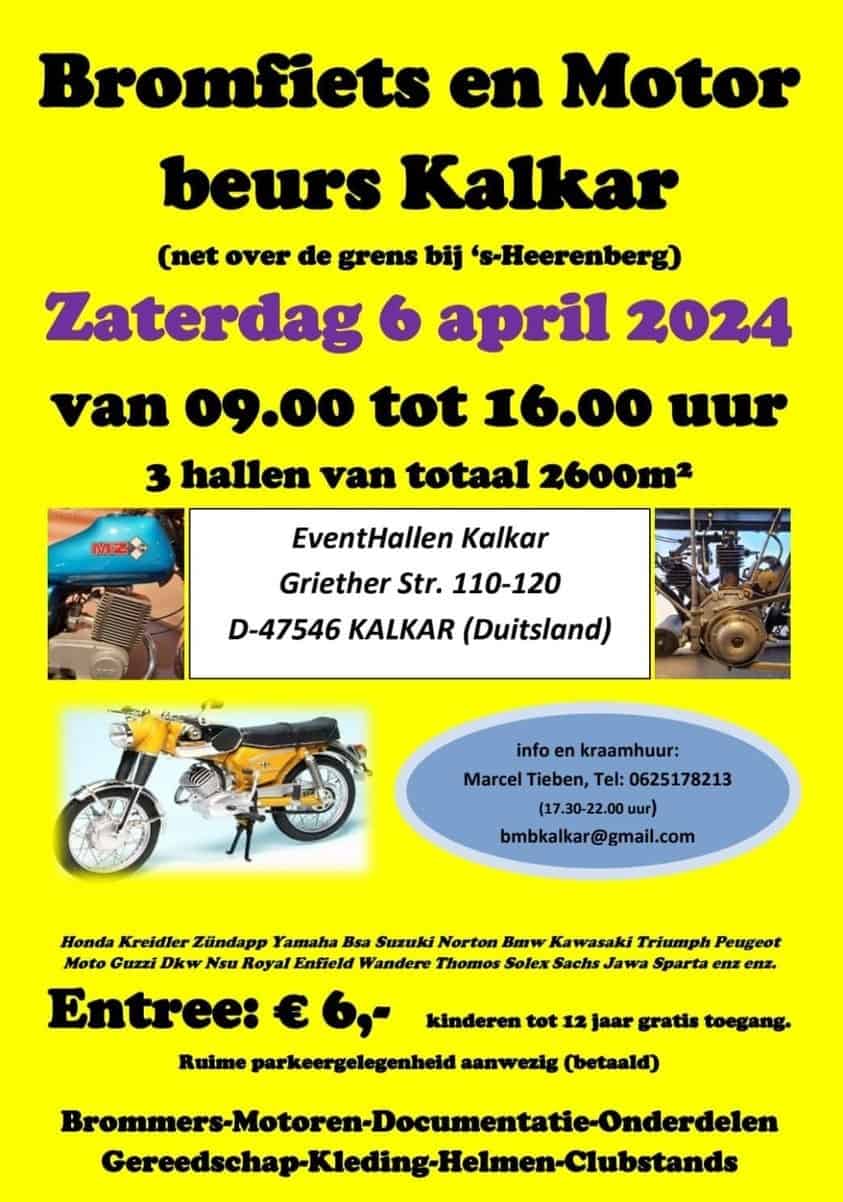 lakat Bromfiets- en Motorbeurs Kalkar, Veranstalter Marcel Tieben