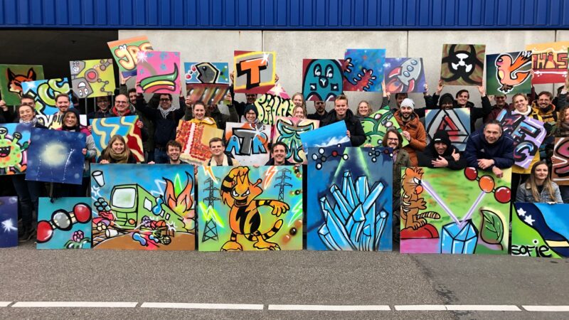 Graffitifun-bedrijfsuitjes en teambuilding