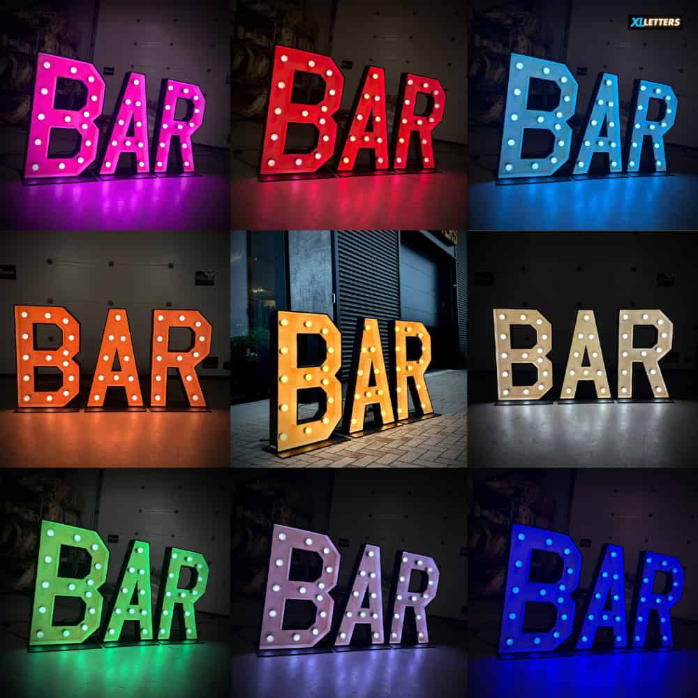 Lichtletters met neon - XL Letters ™
